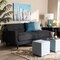 Baxton Studio Allister Mid-Century Dark Grey Upholstered Sofa 158-9747 - alternate 8